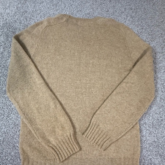 Vintage 1980s Gold Circle Department store Tan Wool Sweater – Size Small - Picture 2 of 5
